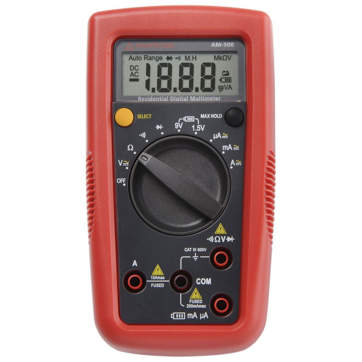 Amprobe AM-510 Commercial/Residential Multimeter with Non-Contact Voltage Detection 